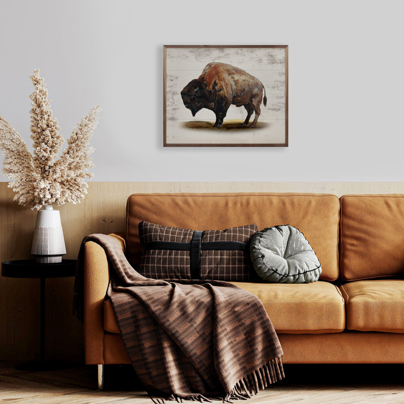 North American Bison, 16" H x 20" W