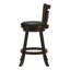 Caeron Swivel Stool in Black and Brown-782975358