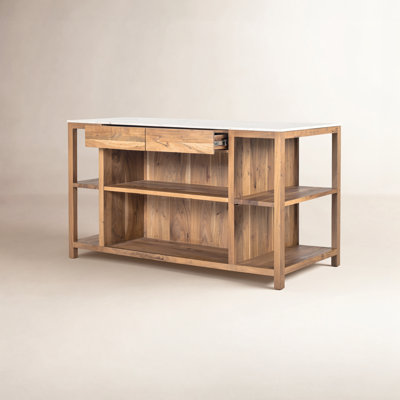 Alida Marble Top Kitchen Island