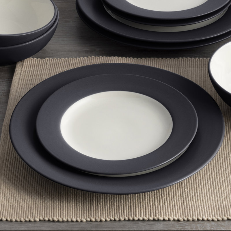Noritake Colorwave Rim Dinner Plates, 11", Graphite
