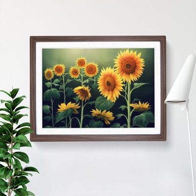 Masterful Sunflowers - Single Picture Frame Print