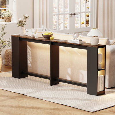 79" Behind Couch Table with LED Lights
