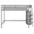 Full Size Loft Bed with Storage Wardrobe, Clothes Rack, and Staircase Shelves, Solid Pine Wood Frame-63543089