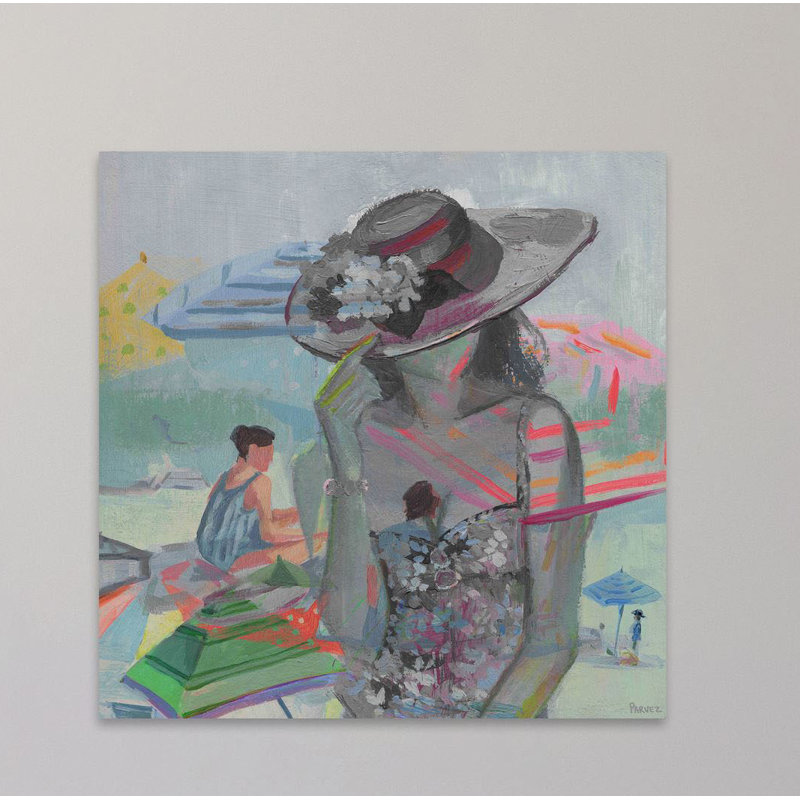 Parvez Taj - Wrapped Canvas Painting, 45cm H x 45cm W