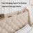 Queen Bed Frame with 4 Storage Drawers, Upholstered Storage Bed with Charging Station, Wingback Storage Headboard, No Box Spring Needed,Beige