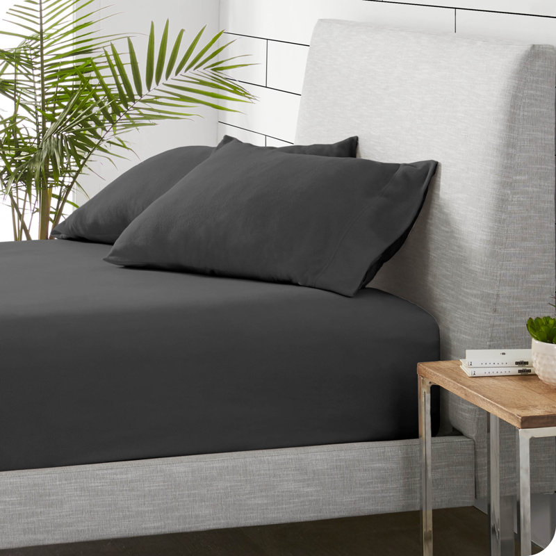 Polar Fleece Fitted Sheet - 2 Pack, Twin Extra Long Fitted Sheet, Gray