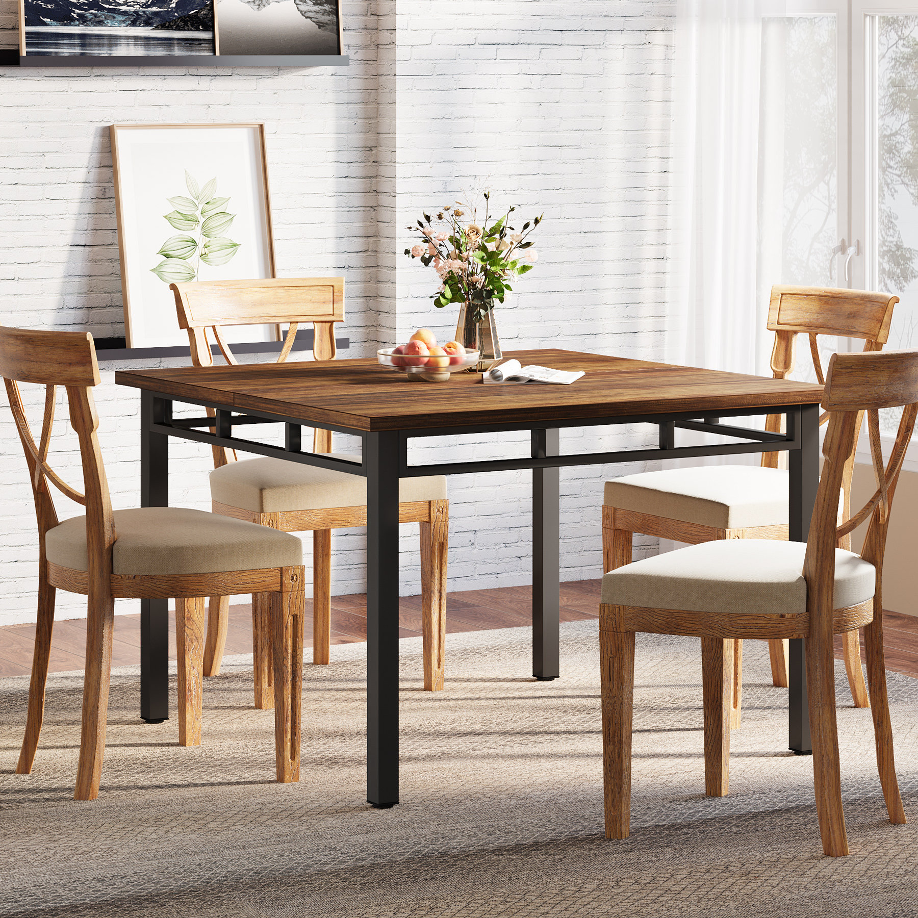 17 Stories Malk Square 39.4'' L x 39.4'' W | Wayfair