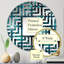 Cercle de miroirs décoratifs bleu-96316599