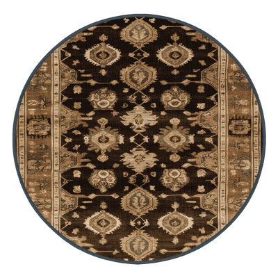 Tapis brun lavable à la machine
