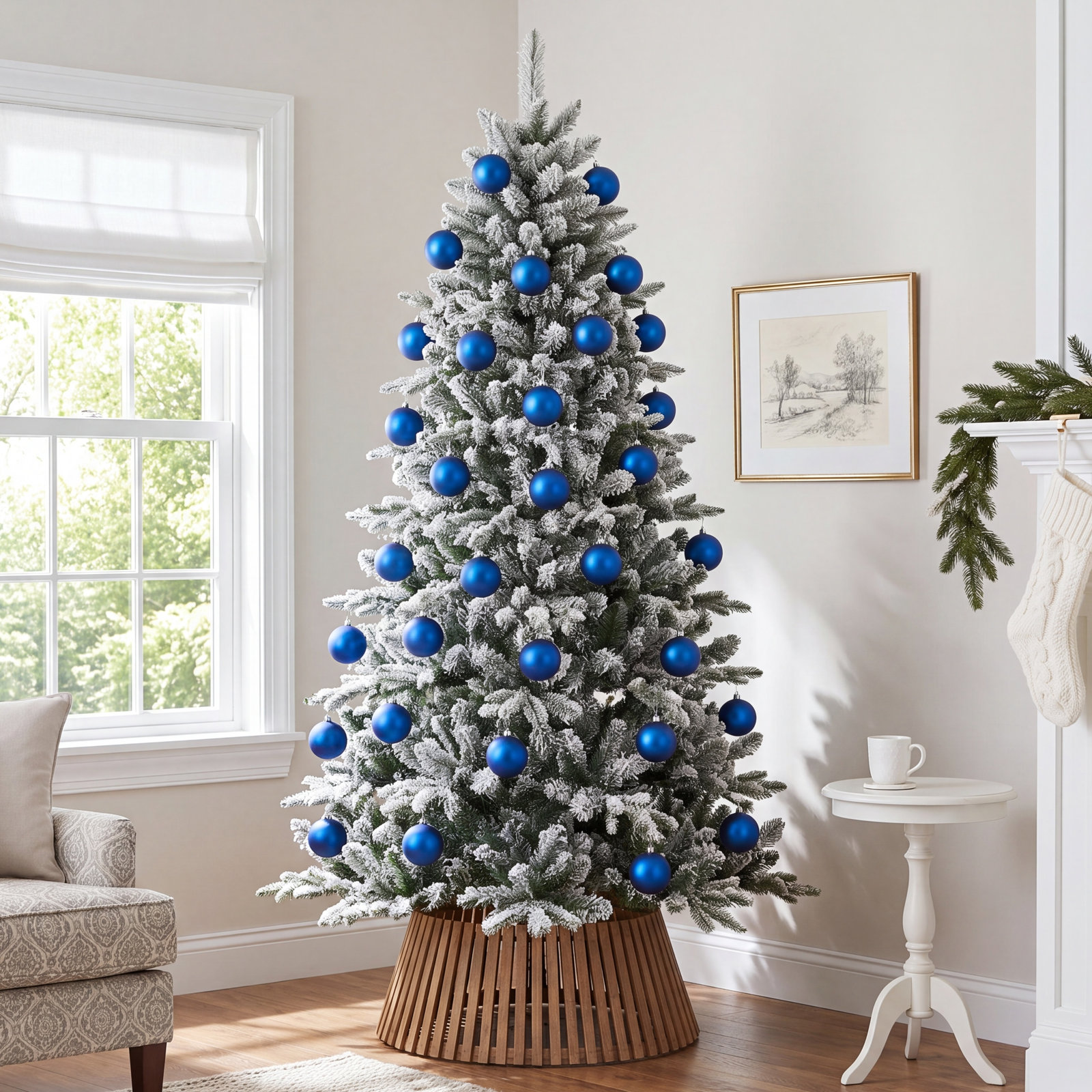 Shatterproof Bauble, 2.75", Blue Matte