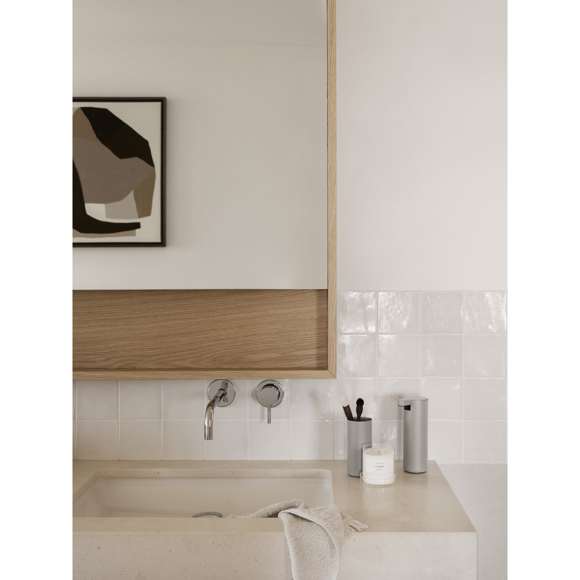 MODO Bathroom Tumbler / Toothbrush Holder, Light Gray