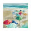 Umbrella Beach I by Carol Robinson - Painting on Canvas-2127350513-2137470360
