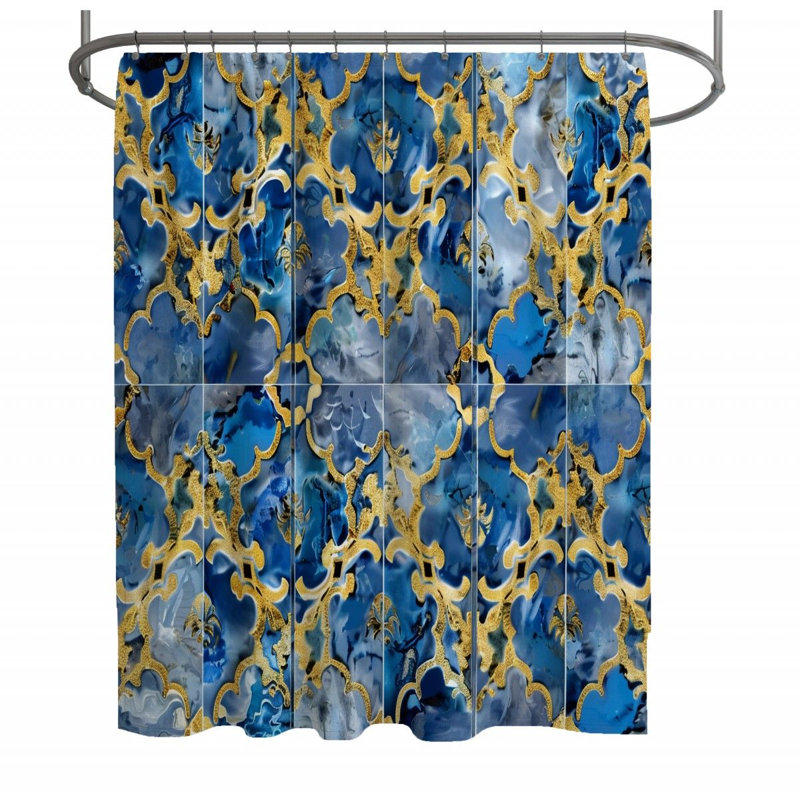 Rideau de douche Dameshia, H 73 po x l 70 po