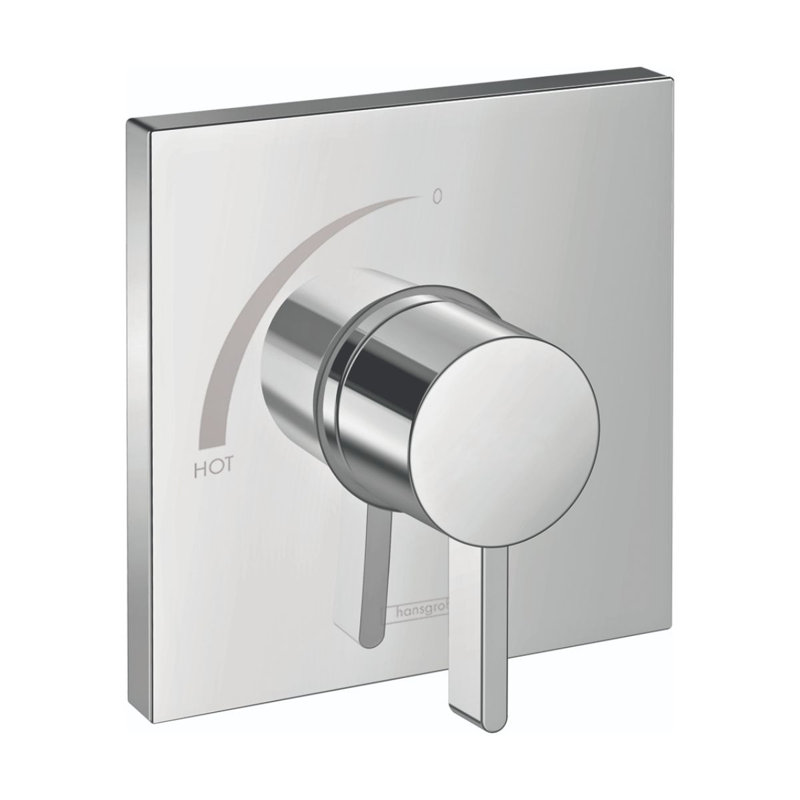 Ecostat Square 1-Handle 6-Inch Wide Pressure/Shower Balance Valve Trim Only, Chrome