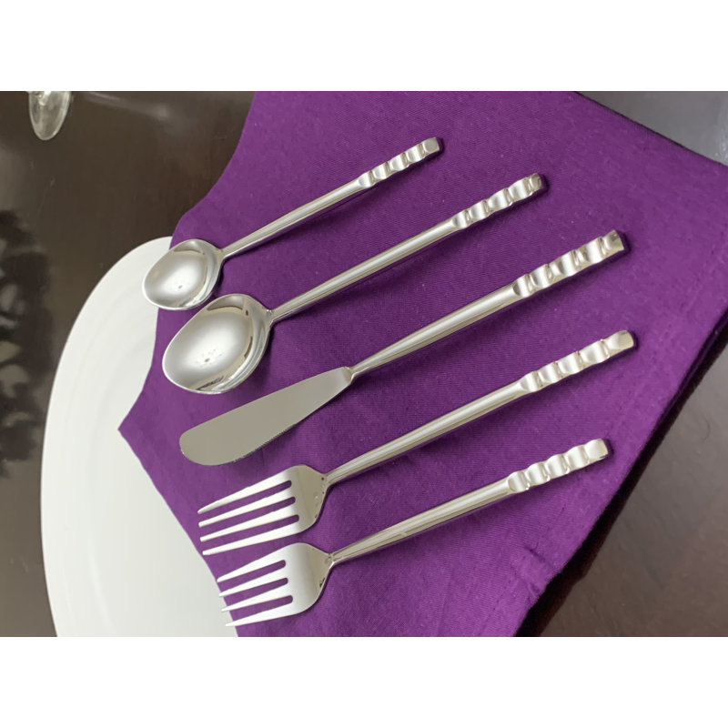 Everly Quinn Stainless Steel Flatware Set