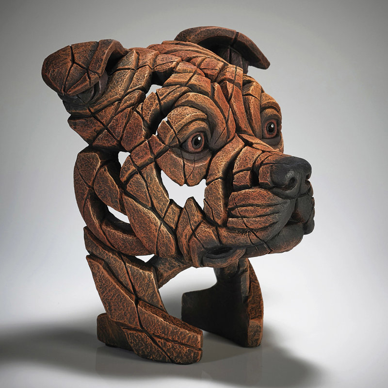 Figurine de buste de terrier Bull
