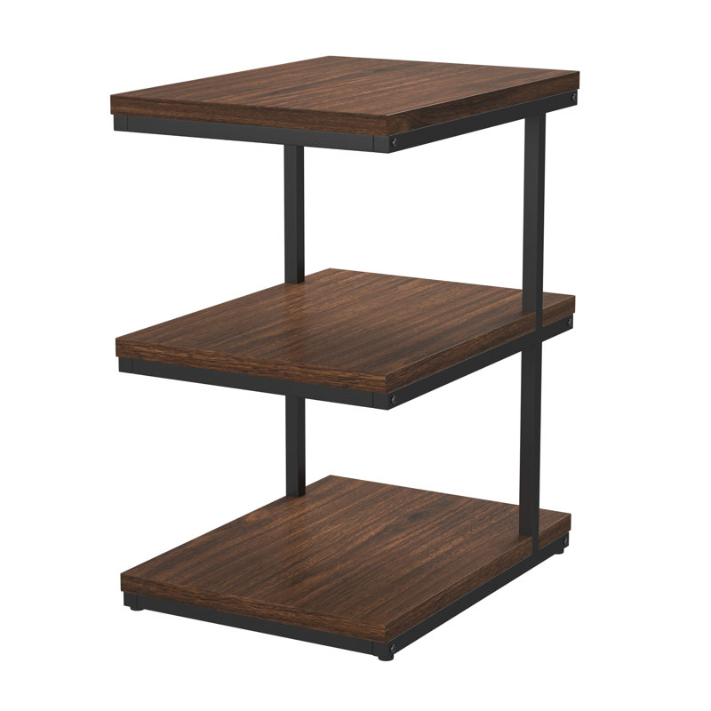Table de bout avec rangement Frame, Noyer