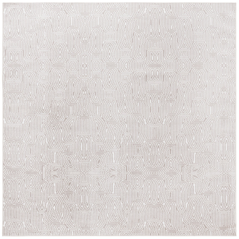 Granillo Machine Washable Performance Abstract Rug, Square 6'7"