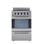 Cuisinière électrique autoportante en verre 23,5 po à 4 éléments et 2,3 pieds cubes avec four à convection Prestige