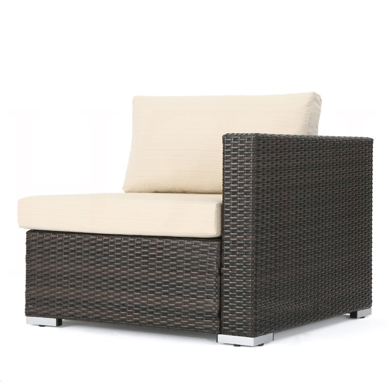 Fauteuil droit, Beige, Brown