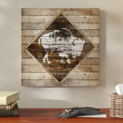 « buffalo », impression sur toile