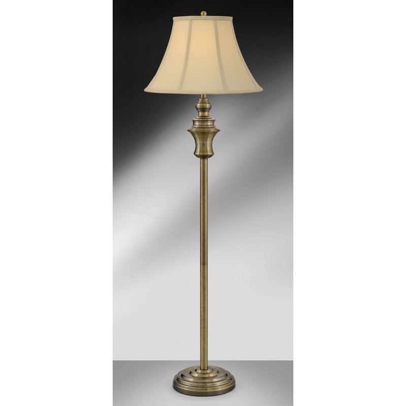 Vigore -  60" Satin Brass Touch Switch Floor Lamp