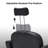 Nasri Hendren 27" W Reclining Barber Chair, Swivel Solon Chair, Faux Leather-1970347270