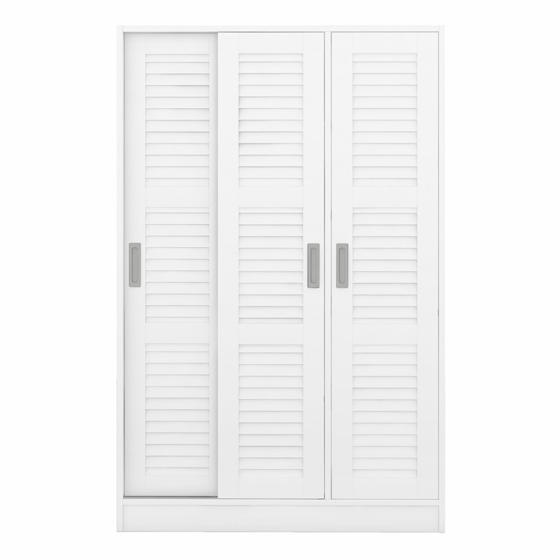 Penderie à 3 portes avec tablettes