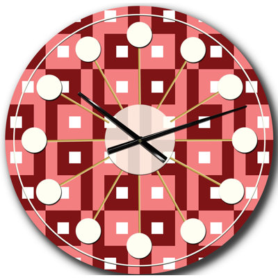 Horloge murale rétro Mid-Century