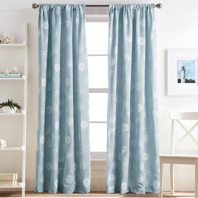 Goufes Semi Sheer Curtain Single Panel, 50" x 63", Linen