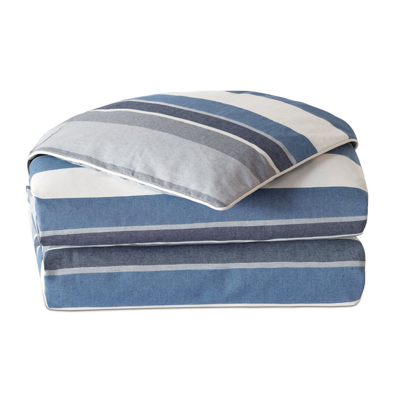 Wainscott Duvet Cover, Denim, King Duvet Cover