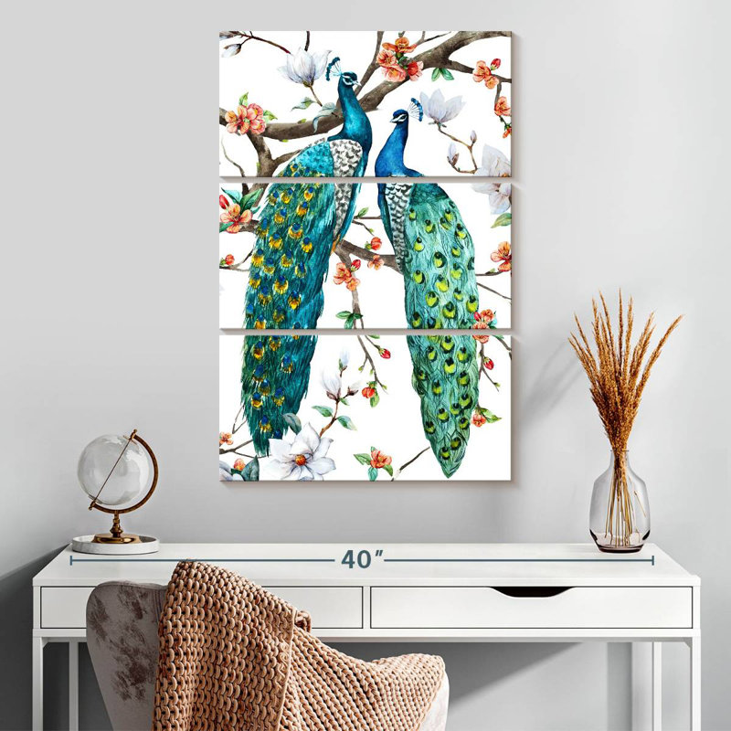 Brampt Paradise Birds I, 32" H x 20" W