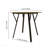 Vintage Industrial Round Dining Table, 35.4 Inch Small Space Kitchen Table