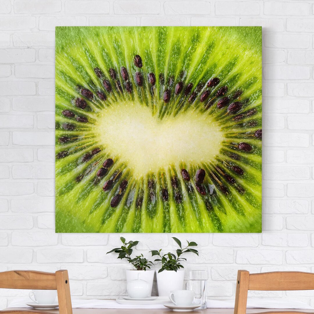 Leinwandbild Kiwi Heart