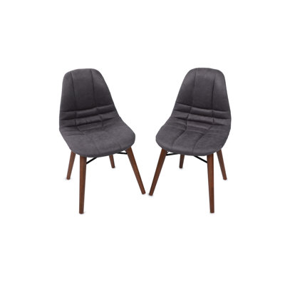 Chaise d'appoint rembourrée anthracite Halewood