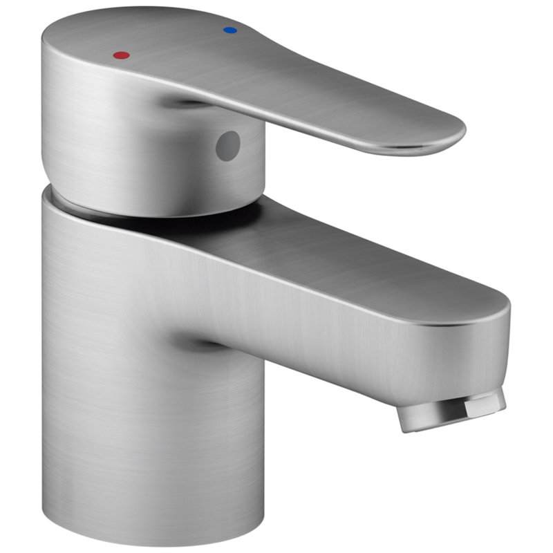 July Single Hole Bathroom Faucet with Drain Assembly, Brushed Chrome