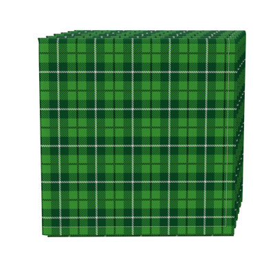 Cotton Twill Plaid Square Napkin