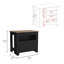 Arlet Kitchen Island Two Door Cabinet And Shelf-680258412