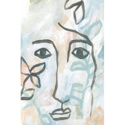 Fresco Gaze II by June Erica Vess - Wrapped Canvas Print