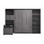 Lit escamotable double avec étagère et bureau escamotable Camalla-57534141