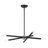 6 Light Black Small Chandelier