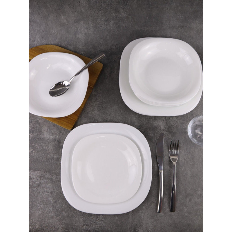 Neimantas 12 Piece Glass Dinnerware Set - Service for 4