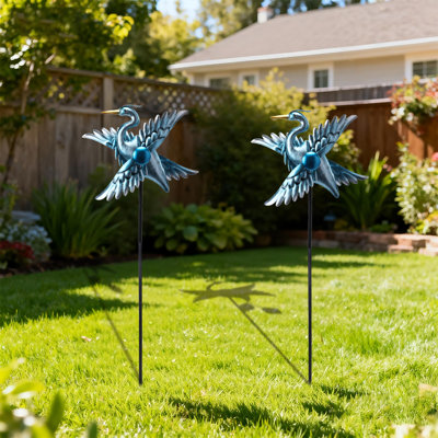 Ensemble de 2 piquets de jardin Heron