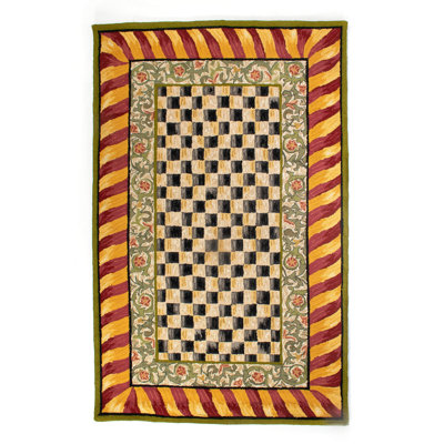 Courtly Check® Red & Gold Rug