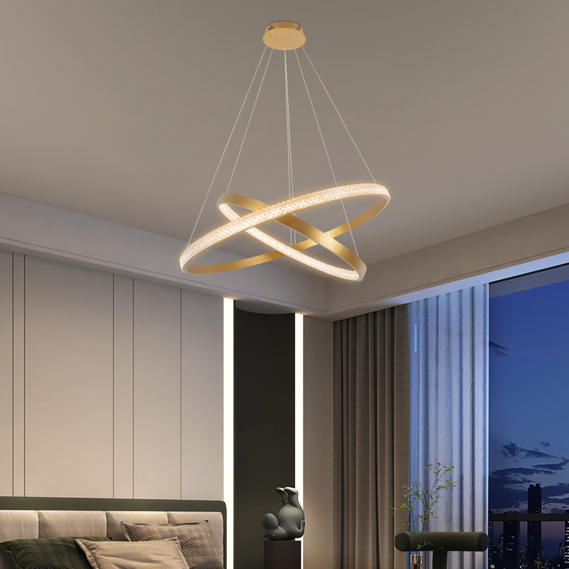 Batish 2 - Light Adjustable LED Cluster Pendant, Gold