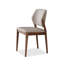 Chaise d'appoint en noyer et kaki (dossier de 2)-1981410220