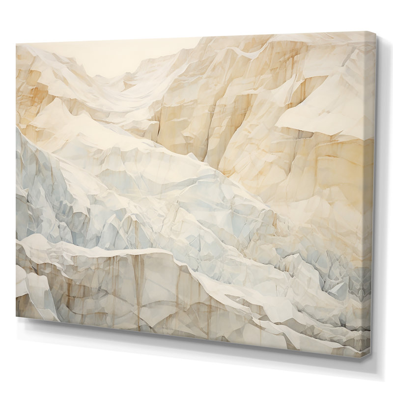 Minimalisme Geige Glacier Harmony I, Toile tendue, H 30 po x l 40 po x P 1,5 po