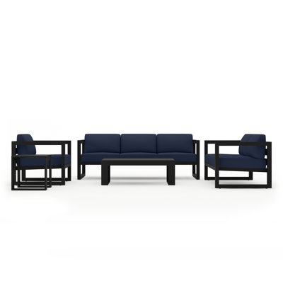 Avion 5 Piece Sofa Seating Group with Sunbrella Cushions