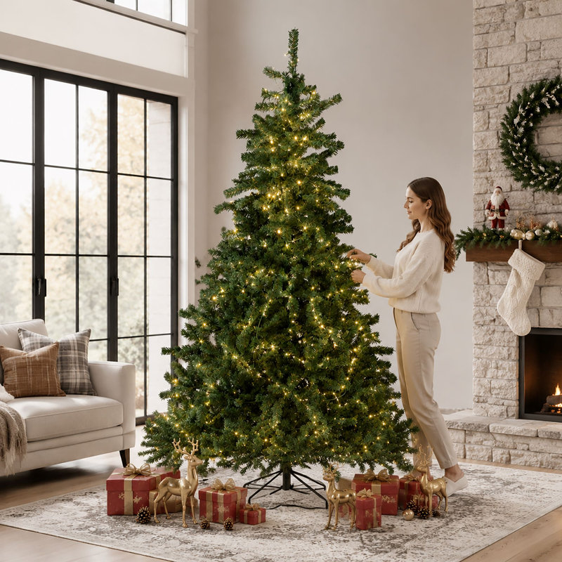 Lighted Christmas Tree, 8FT/240cm