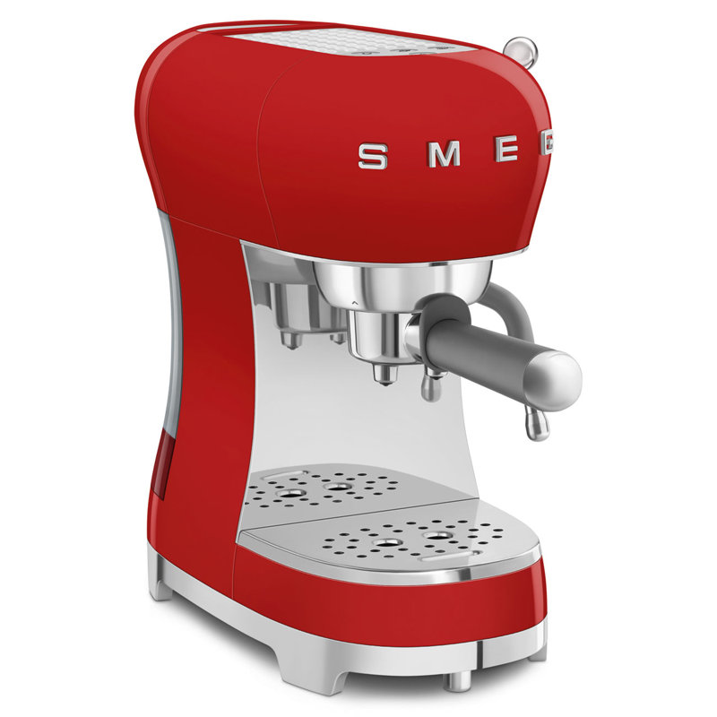 SMEG Manual Espresso Machine, Red